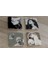 Tasarım Heykel At ve Kadın Portreler Doğal Taş Bardak Altlığı 4'lü Set - Natural Stone Coasters 1