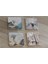 Modern Şehir ve Manzaralar Doğal Taş Bardak Altlığı 4'lü Set - Natural Stone Coasters 1