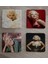 Marilyn Monroe Fotoğrafları Doğal Taş Bardak Altlığı 4'lü Set - Natural Stone Coasters 2