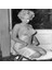 Siyah Beyaz Marilyn Monroe Fotoğrafları Doğal Taş Bardak Altlığı 4'lü Set - Natural Stone Coasters 4