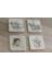 Müzik Aletleri Doğal Taş Bardak Altlığı 4'lü Set - Natural Stone Coasters 1