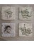 Müzik Aletleri Doğal Taş Bardak Altlığı 4'lü Set - Natural Stone Coasters 2