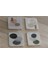 Line Art Soyut Tasarımlar Doğal Taş Bardak Altlığı 4'lü Set - Natural Stone Coasters 1