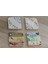 Çiçekli Desenler Doğal Taş Bardak Altlığı 4'lü Set - Natural Stone Coasters 1
