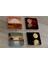 Ay ve Gün Batımı Manzaralar Doğal Taş Bardak Altlığı 4'lü Set - Natural Stone Coasters 1