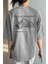 Arid Mountain Gri Oversize Salas Boyfriend Kadın T-Shirt 3