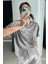 Optimistic Gri Oversize Salas Boyfriend Kadın T-Shirt 3