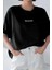 Spectacular Siyah Oversize Salas Boyfriend Kadın T-Shirt 5