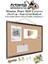 Mantar Pano Mdf Çerçeve 30X45 cm 1 Adet Harita Çivisi Hediyeli Duvara Monte Mantar Çerçeve Evde Okulda Büroda Ofiste 1