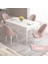 Concept Ves Serisi 80X132 Mdf Açılabilir Beyaz Mutfak Masa Takımı 4 Sandalye 2