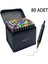 Dodocool 80’li Çift Uçlu Touch Marker Art Tasarım Kalem Seti Ithal Ürün 2