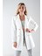Ekru Astarlı Düğme Kapamalı Blazer Ceket 0105123.147 1