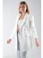 Ekru Astarlı Düğme Kapamalı Blazer Ceket 0105123.147 4