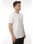 Slim Fit Kısa Kol Nakışlı %100 Pamuklu T-Shirt - Beyaz 3