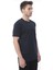 Slim Fit Kısa Kol Nakışlı %100 Pamuklu T-Shirt - Lacivert 3