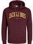 Jack & Jones Hood Josh Erkek Bordo Kapüşonlu Sweatshirt 1