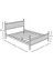 GM 305 MODERN ÇİFT KİŞİLİK AHŞAP METAL SİYAH ANTRASİT GRİ KARYOLA 150X200 4