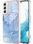 Samsung Galaxy S22 5g Elektrokaplama Çerçevesi Tpu Kapak 2.0mm Imd Mermer Desen Anti-Çizelge Cep Telefonu Kılıfı (Yurt Dışından) 1