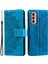 Samsung Galaxy M14 5g Cüzdan Stand Flip Cover Mandala Çiçek Deseni Deri Telefon Kılıfı (Yurt Dışından) 2