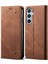 Samsung Galaxy M14 Telefon Kılıfı Kapak Kot Ceza Dokusu Stand Flip Shell Pu Deri Cüzdan (Yurt Dışından) 1