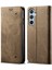 Samsung Galaxy M14 Telefon Kılıfı Kapak Kot Ceza Dokusu Stand Flip Shell Pu Deri Cüzdan (Yurt Dışından) 1