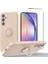 Galaxy A54 5g Kickstand Sıvı Silikon Telefon Kılıfı 2.5d Ark Kenar Temperli Cam Ekran Film (Yurt Dışından) 1