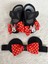 Masal Baby Kids Kız Bebek Bone & Bebek Bandana & Minnie Mouse Bandana Takımlı Patik /mickey Mouse Bebek Hediyelik 2