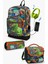 Kids Siyah Gri Dinozor Desenli Usb'li 3’lü Okul Çanta Seti SET0123844 1