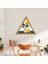 Sayılarla Minimalist Ahşap Çerçeveli Hobi Tablo Setleri 27 x 31 cm Tuval Şasesine Gerili Üçgen Saksıdaki Bitki 1