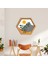 Sayılarla Minimalist Ahşap Çerçeveli Hobi Tablo Setleri 24 x 28 cm Tuval Şasesine Gerili Altıgen Manzaradaki Bitki 2