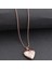 Pirinç Açılabilir Kalp Şeklinde Fotoğraf Lockets Mesaj Kolye Kolye Anıt Gül Gül Altın (Yurt Dışından) 2