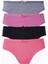 4lü Kadın Pamuklu Bikini Külot Renkli Fiyonklu Iç Çamaşırı 1