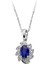 Pırlanta ve Oval Safir Taşlı Kolye 0417P0040 1