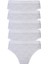 5li Kadın Dantelli Bikini Külot Pamuklu Arkası Düz 1