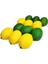 12 Yapay Sarı+Yeşil Limon 2.9"x 2" (Yurt Dışından) 3