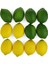 12'li Paket Yapay Limon ve Misket Limonu Masa Dekoru Fotoğraf Sahneleri Sarı+Yeşil (Yurt Dışından) 1