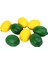 8 Paket Yapay Limon Limes Meyve Ev Mutfak Parti Dekorasyonu Için Sarı + Yeşil (Yurt Dışından) 1
