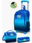 Kids Lacivert ve Mavi Çekçekli 3'lü Çanta Seti SET0123945 1