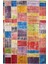 Zeeland Pembe Patchwork Dijital Baskı Halı 1