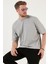 Pamuklu Oversize Bisiklet Yaka Basic T Shirt Erkek T Shirt 5902365 1