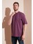 Pamuklu Oversize Bisiklet Yaka Basic T Shirt Erkek T Shirt 5902365 1