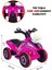 UJ Toys Müzikli ve LED Işıklı Safari Akülü Atv 6V-PEMBE 1