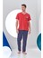24307 Erkek Desenli Yelken Baskılı Pijama Takım 3