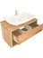Atölye 10 60 cm Meşe Banyo Dolabı Modern Ahşap Banyo Dolabı Asma Banyo Dolabı 2
