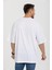 R-5730 Bisiklet Yaka Ön Nakış Detaylı Oversize T-Shirt 5