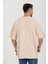 R-5730 Bisiklet Yaka Ön Nakış Detaylı Oversize T-Shirt 5