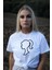 Beyaz Küçük Kız Tasarım T-Shirt 1