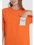 R-5729 Bisiklet Yaka Dantel Cep Detaylı Oversize T-Shirt 3