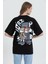 R-5738 Bisiklet Yaka Oversize Mind Baskılı T-Shirt 4