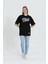 R-5738 Bisiklet Yaka Oversize Mind Baskılı T-Shirt 2